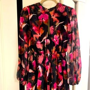 Womens long sleeve backless dress